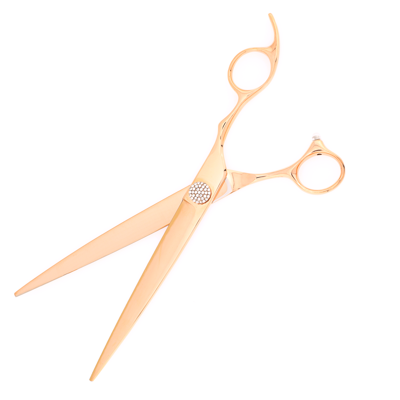 Titan Shears - Straight Rose Gold 440C Convex RH OFF 8" image 2